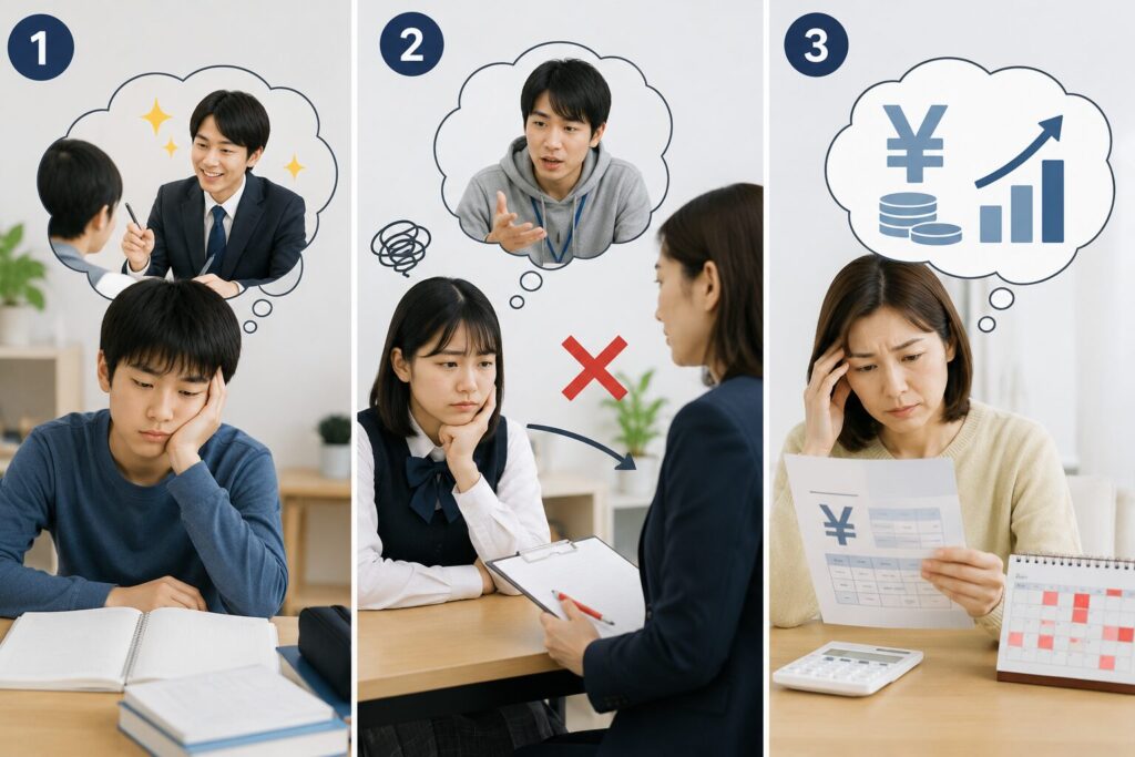 個別教室のトライで後悔した人の共通点