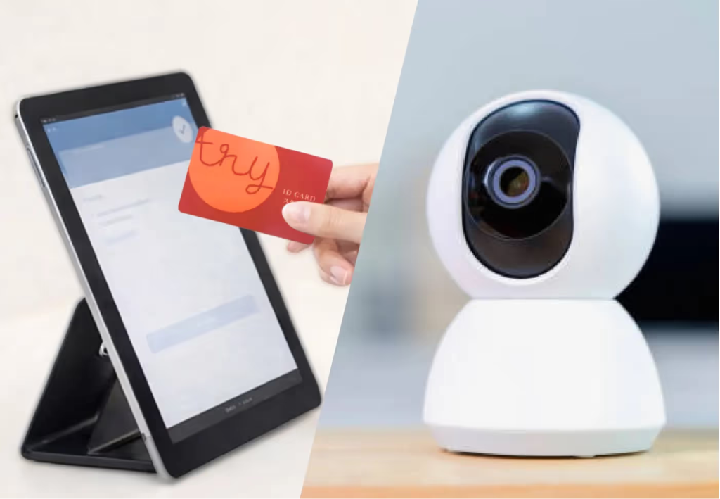 入退室の通知と防犯カメラ設置で安全な環境