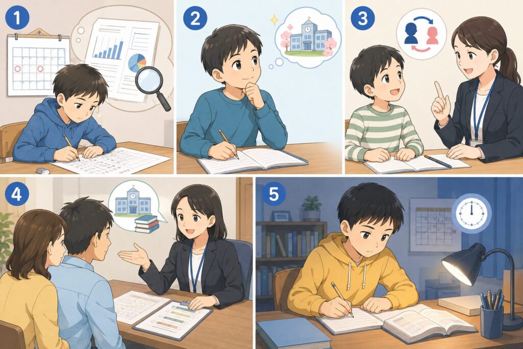 家庭教師のトライだけで中学受験を成功させるための5つのポイント