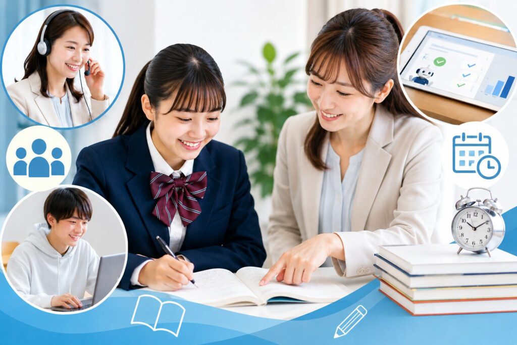 家庭教師のトライの他社にはない4つの高校受験対策