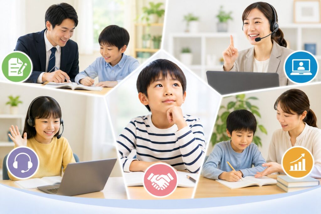 【タイプ別】馬渕教室併用で迷ったらどっち？家庭教師おすすめ5社の選び方