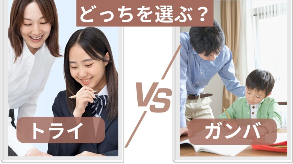 まとめ・ガンバとトライどっちを選べばいいの？