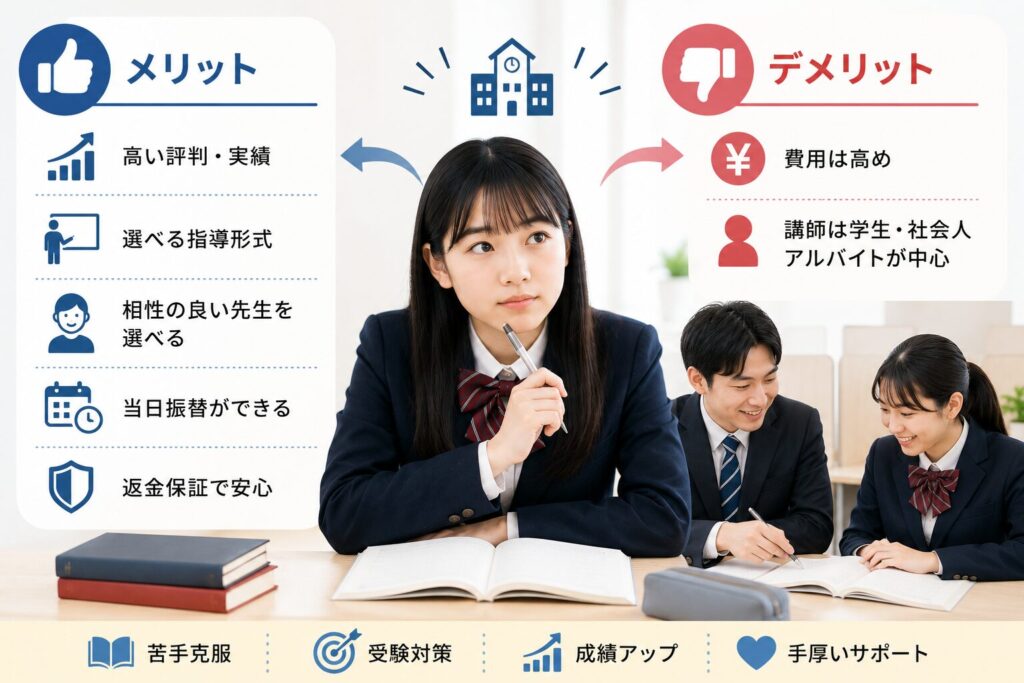 東京個別指導学院のメリット・デメリットとリアルな評判