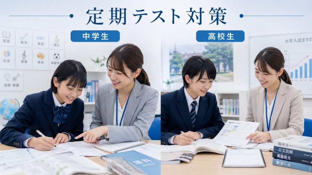 【学年別】個別教室のトライの定期テスト対策の内容