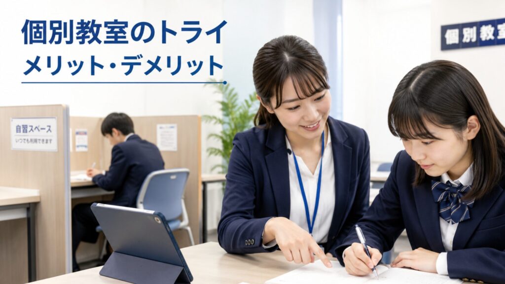 個別教室のトライのメリットとデメリット