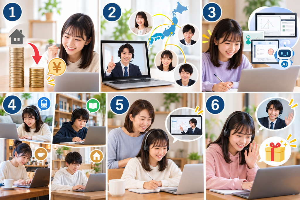 トライのオンライン個別指導塾の6つのメリット