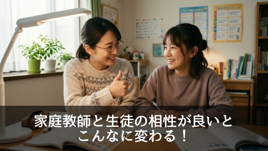 家庭教師と生徒の相性が良いとこんなに変わる！
