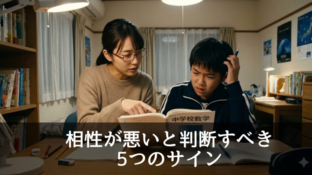 家庭教師を交代するタイミングはいつ？相性が悪いと判断すべき5つのサイン