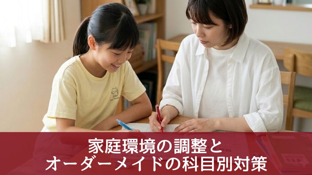 6年生 6月〜7月｜家庭環境の調整とオーダーメイドの科目別対策