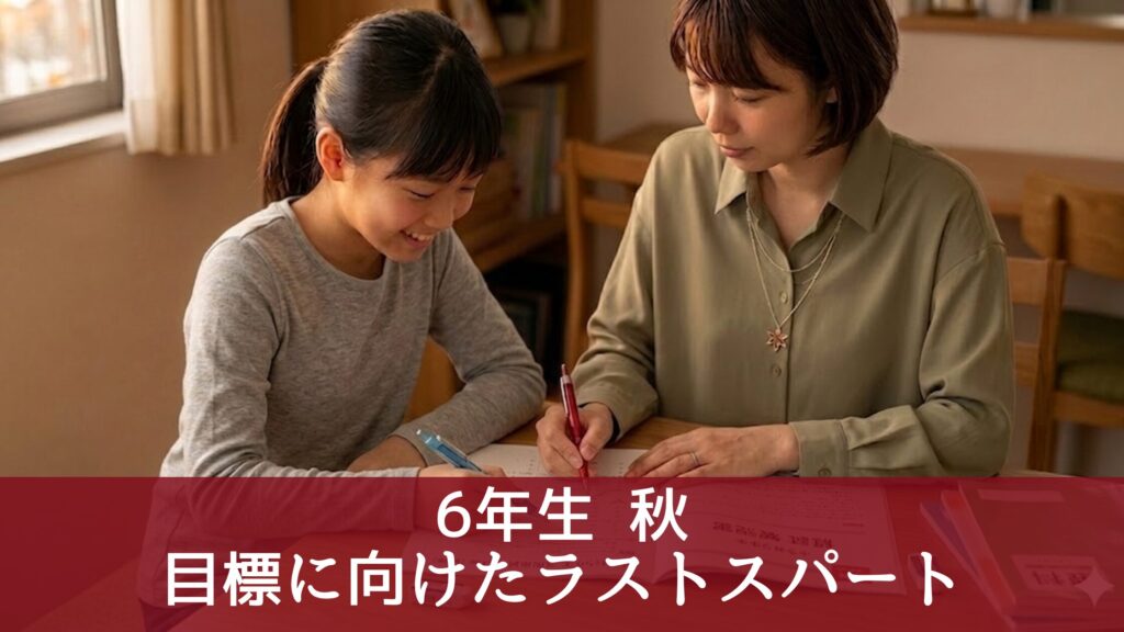 6年生 秋
目標に向けたラストスパート