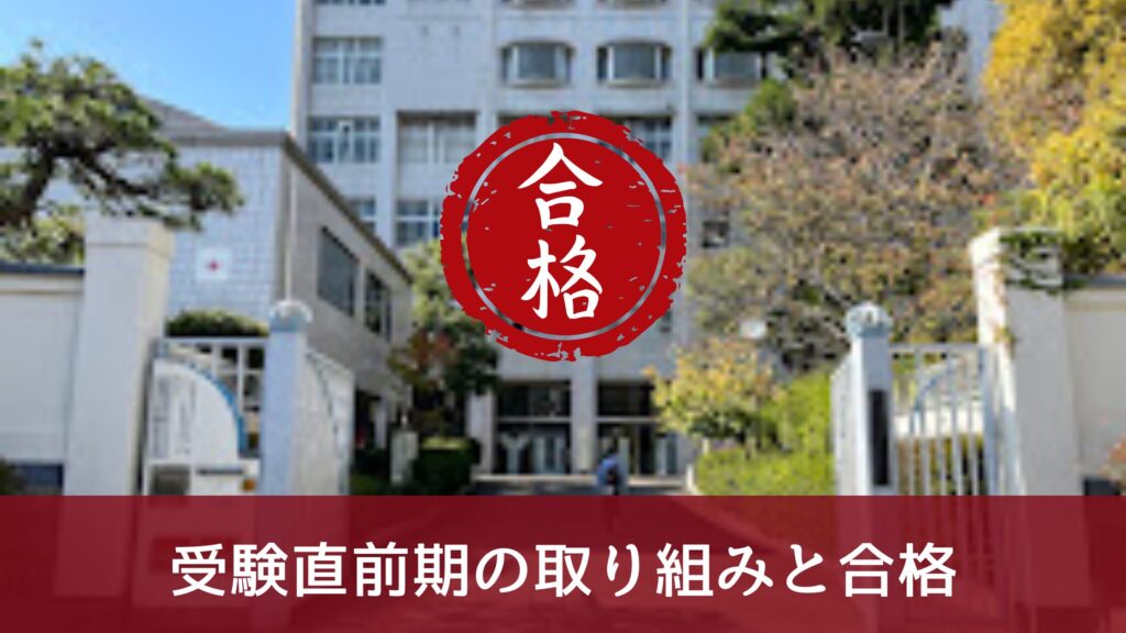 受験直前期の取り組みと合格