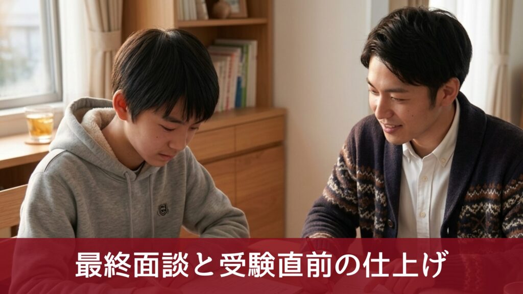 最終面談と受験直前の仕上げ