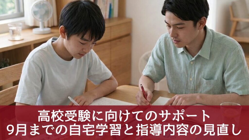 高校受験に向けてのサポート：9月までの自宅学習と指導内容の見直し