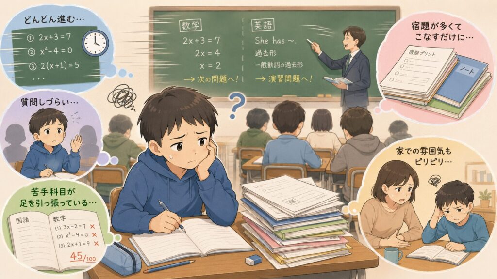 集団塾についていけない原因