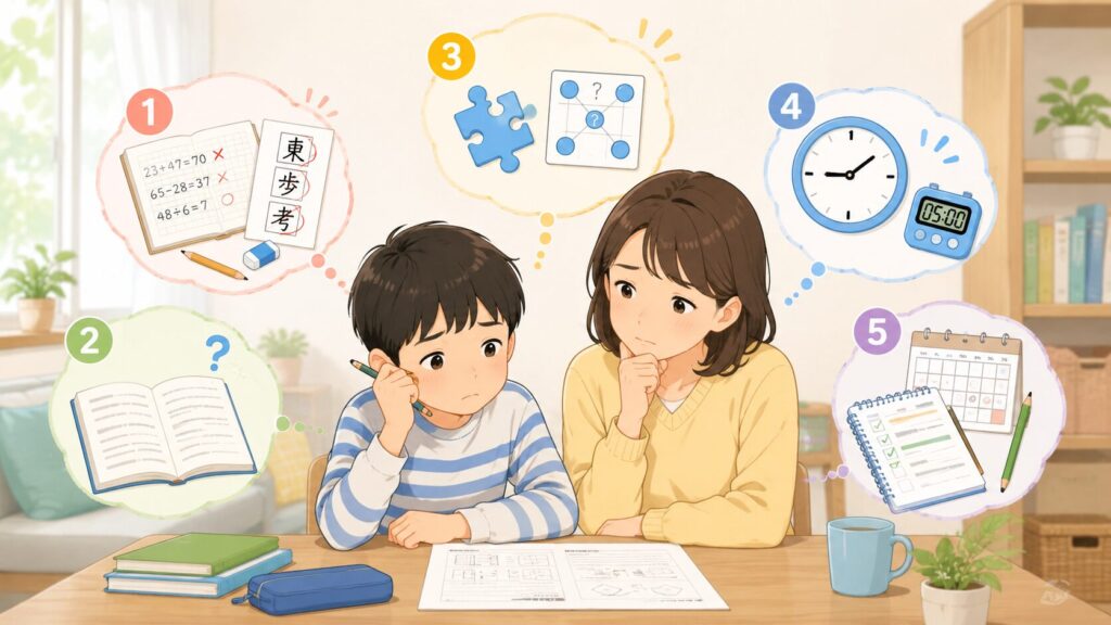 SAPIXの入室テストに落ちる5つの理由