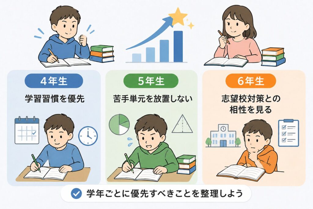 Sクラスを目指す気持ちは大切。ただし学年ごとに見方を変えよう