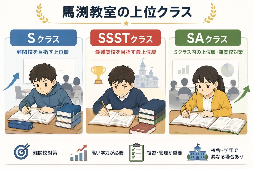 馬渕教室のSクラス・SSST・SAクラスとは?