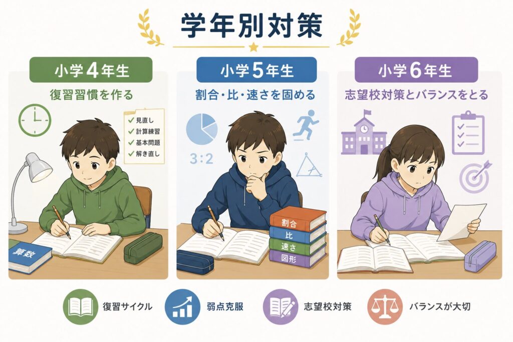 【学年別】Sクラス・SSST・SAクラスを目指す対策
