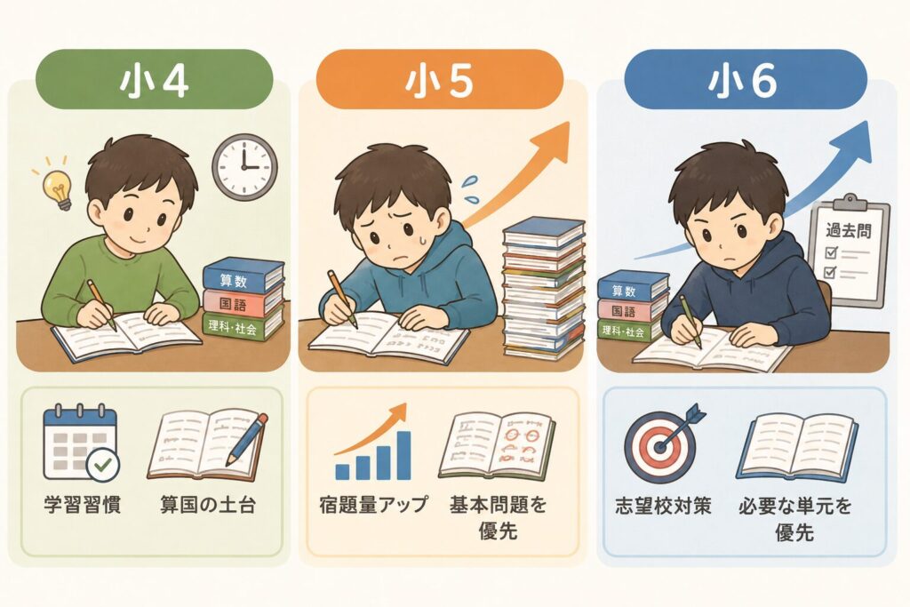 学年別|日能研の宿題が終わらないときの対策