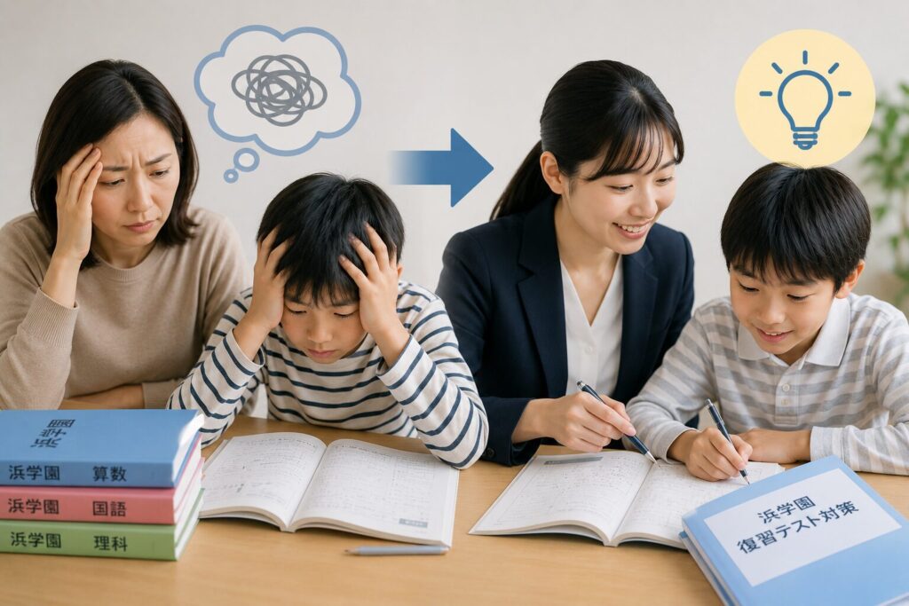 家庭だけで復習テスト対策が難しい場合の選択肢