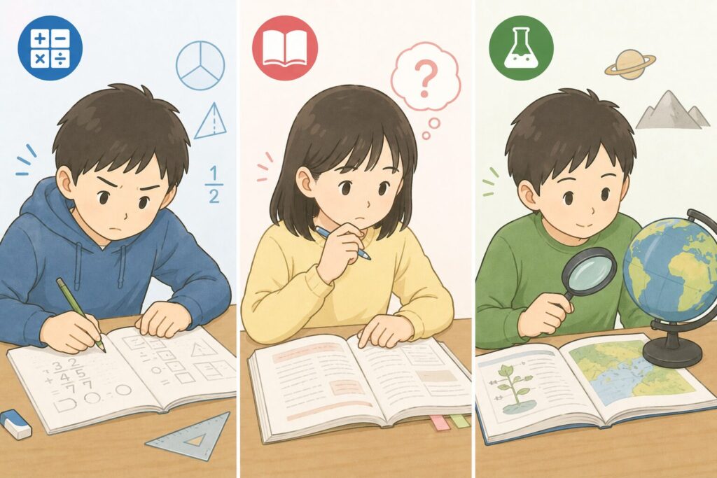 科目別|浜学園の公開学力テストで点が取れないときの対策