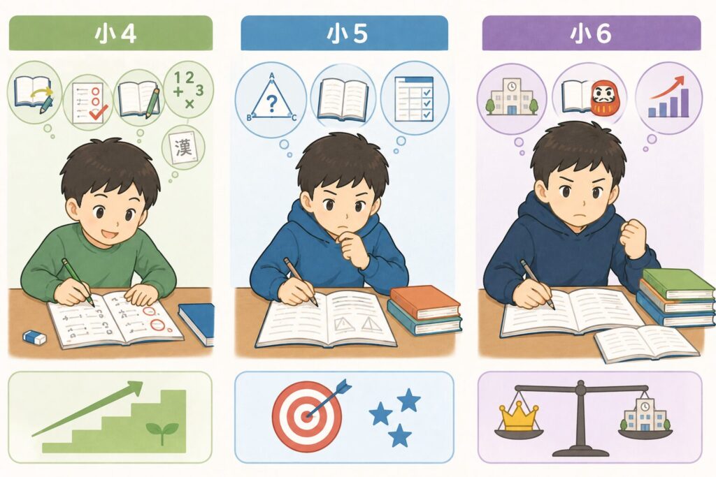 学年別|浜学園でクラス落ちしたときの見直し方