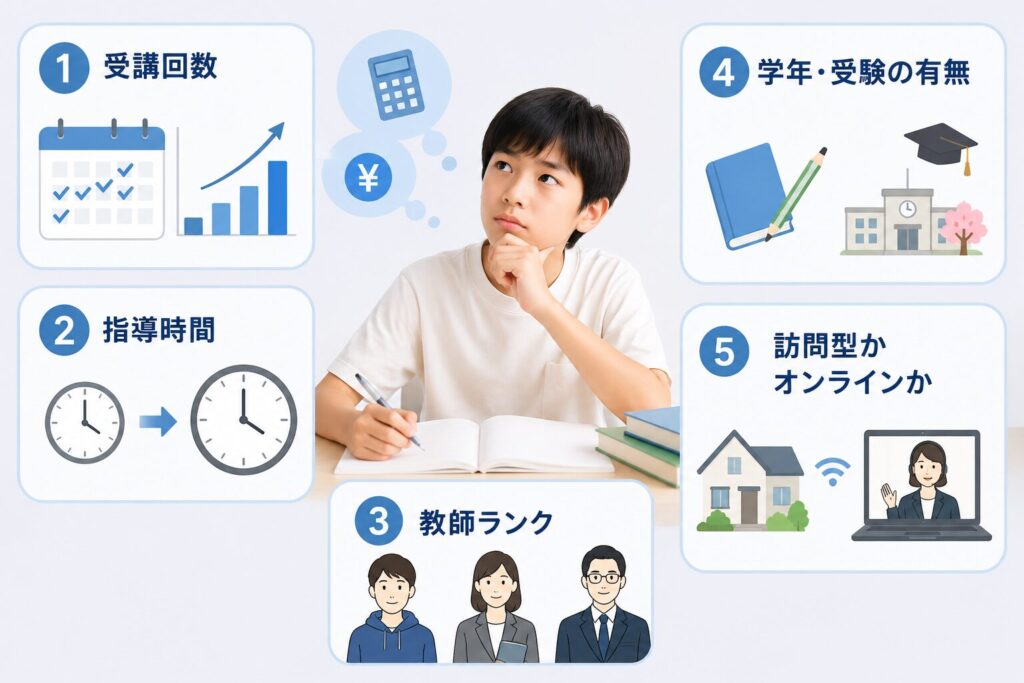 家庭教師のトライ夏期講習の料金が変わる5つのポイント
