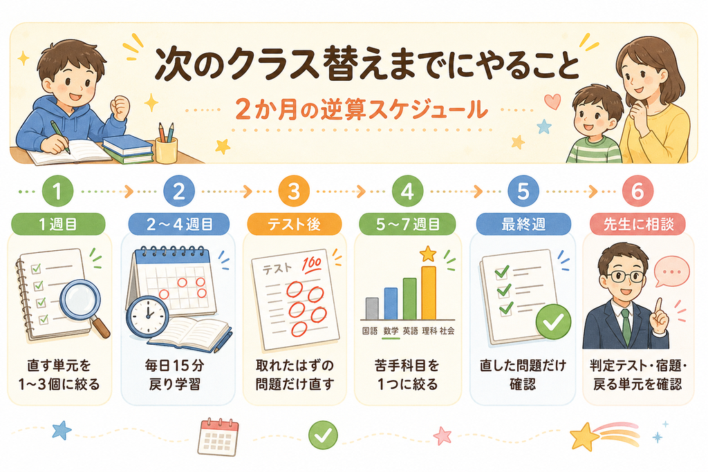 次のクラス替えまでにやること|2か月の逆算スケジュール