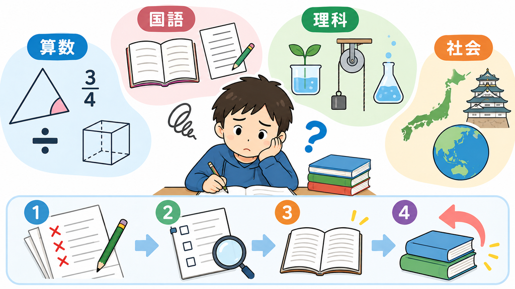科目・単元別|つまずきが起きやすいポイント