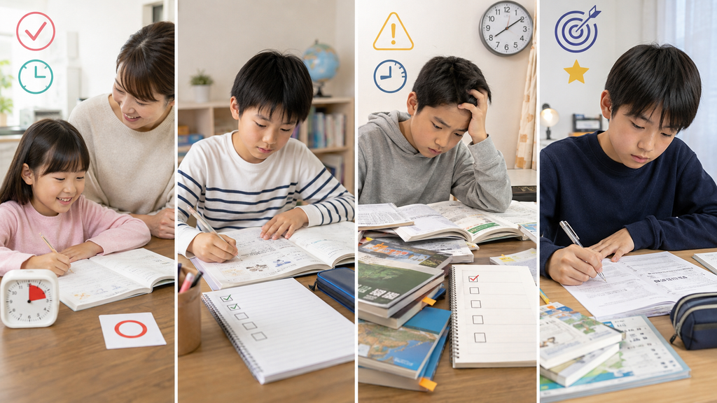 学年別｜宿題が終わらないときの見直し方