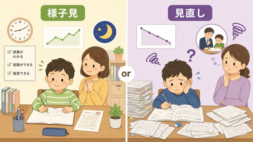 今のクラスで様子を見る?対策を見直す判断基準