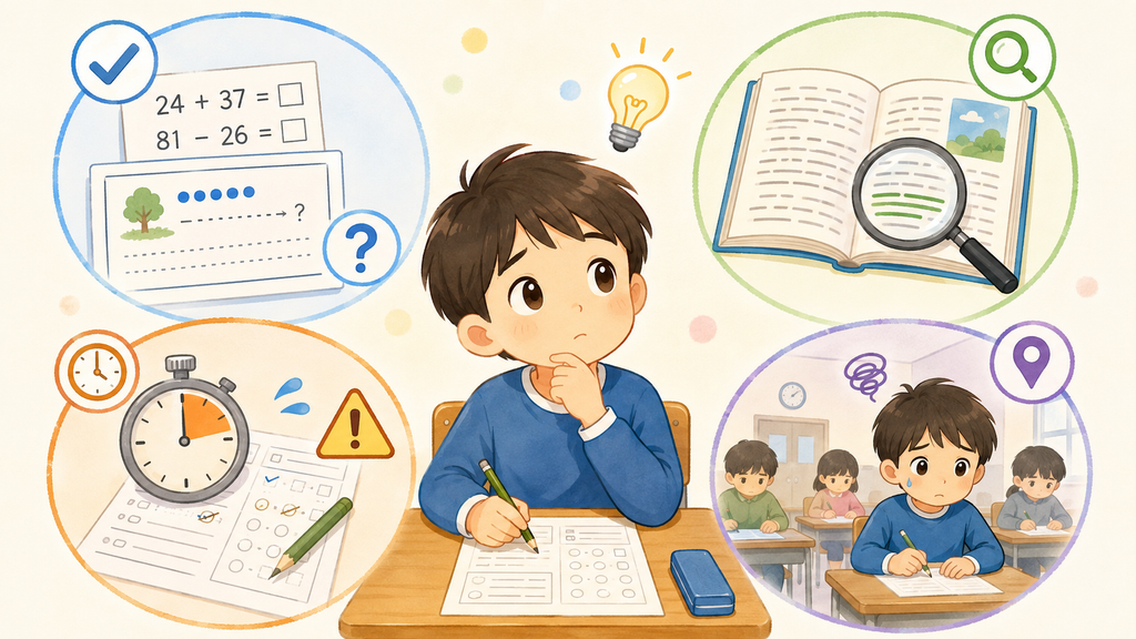 学校では点が取れるのに難しく感じる4つのポイント