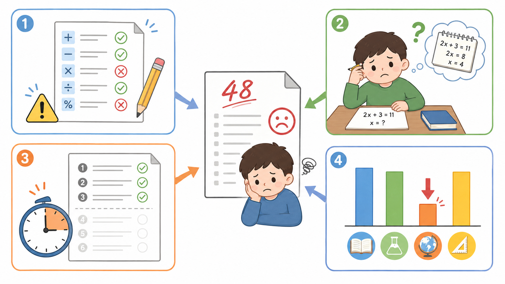 公開模試で点数が取れない4つの原因