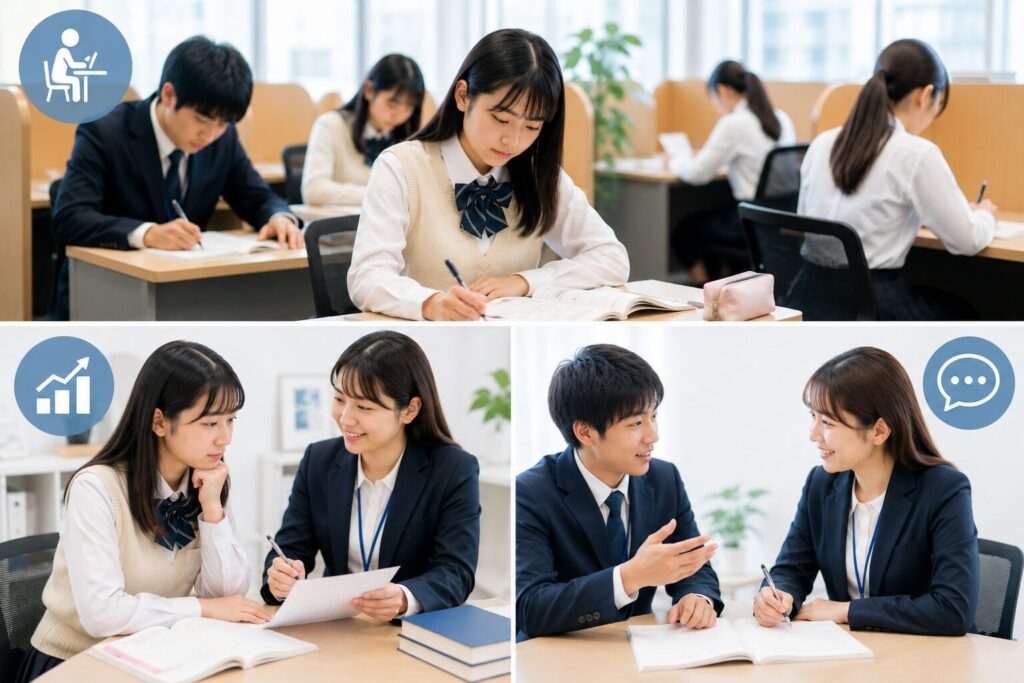 授業がない日も学力が伸びる！トライの充実した学習環境