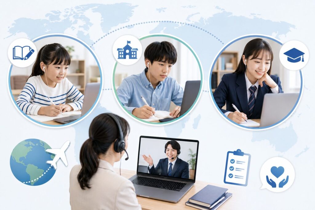 海外在住・帰国子女コースのリアルな口コミ評判と受講事例