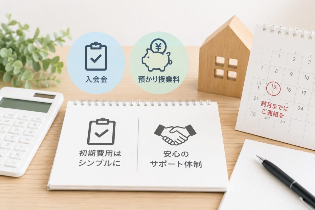 【透明性】入会時に必要な「初期費用」と退会時に発生する違約金