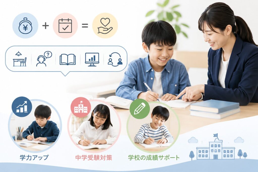 個別教室のトライの初期費用と月謝だけで使える5つの無料サービス