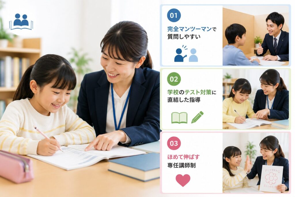 小学校の勉強につまずく子に「個別教室のトライ」が選ばれる3つの理由