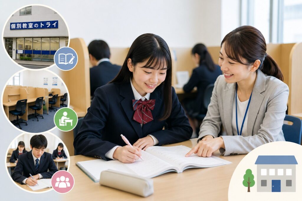 個別教室のトライの特徴|自習室で「勉強する習慣」が身につく