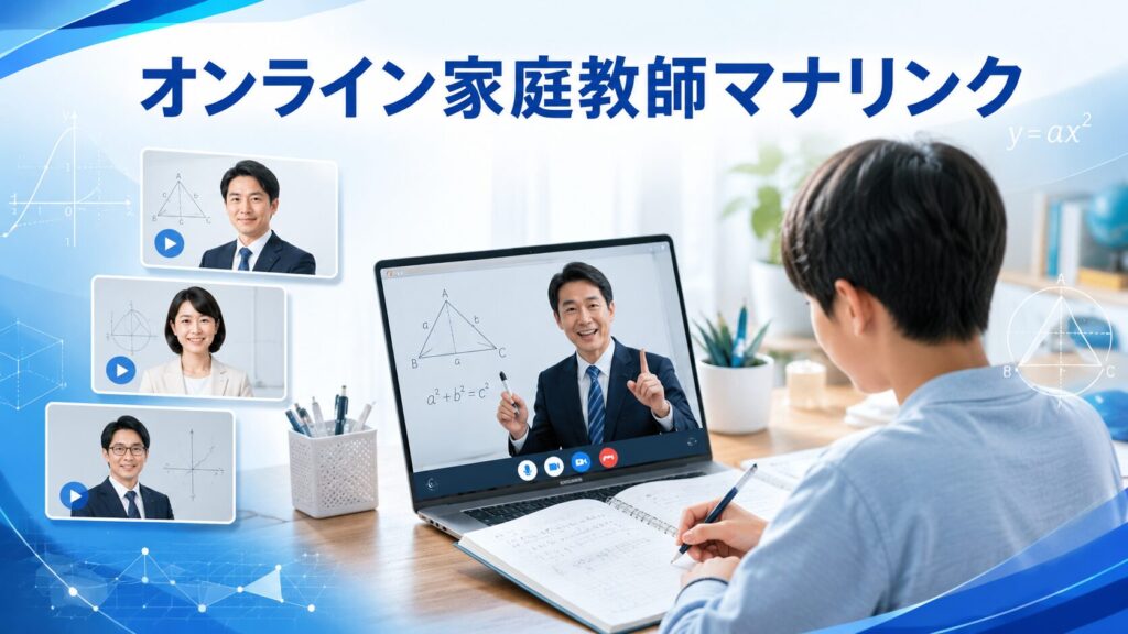 オンライン家庭教師マナリンク|「数学のプロ」を動画で選べる