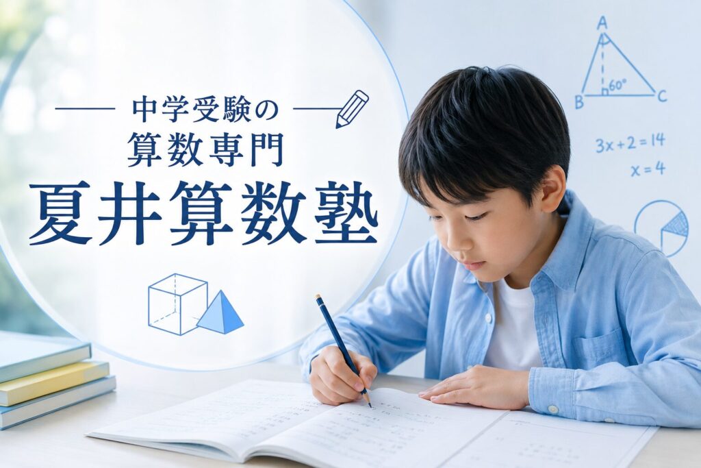 夏井算数塾|中学受験の算数専門。大手塾の「算数の穴」を埋める最後の砦