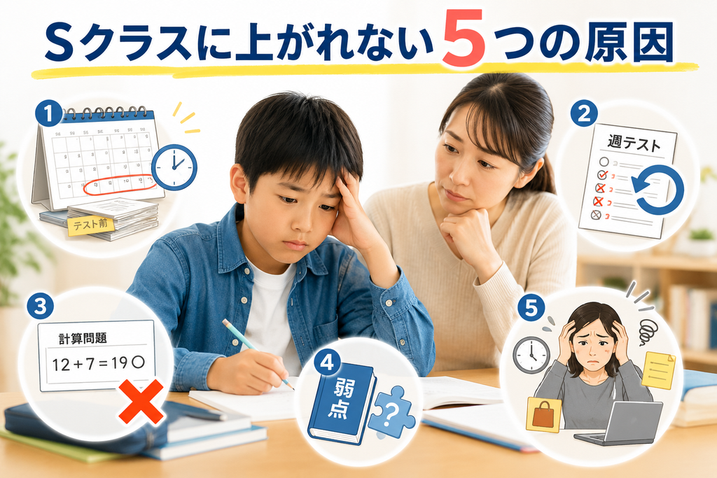 Sクラスに上がれない5つの原因
