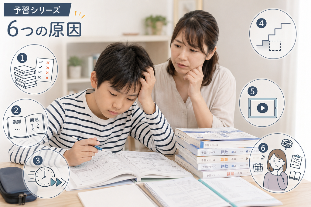 予習シリーズについていけない6つの原因