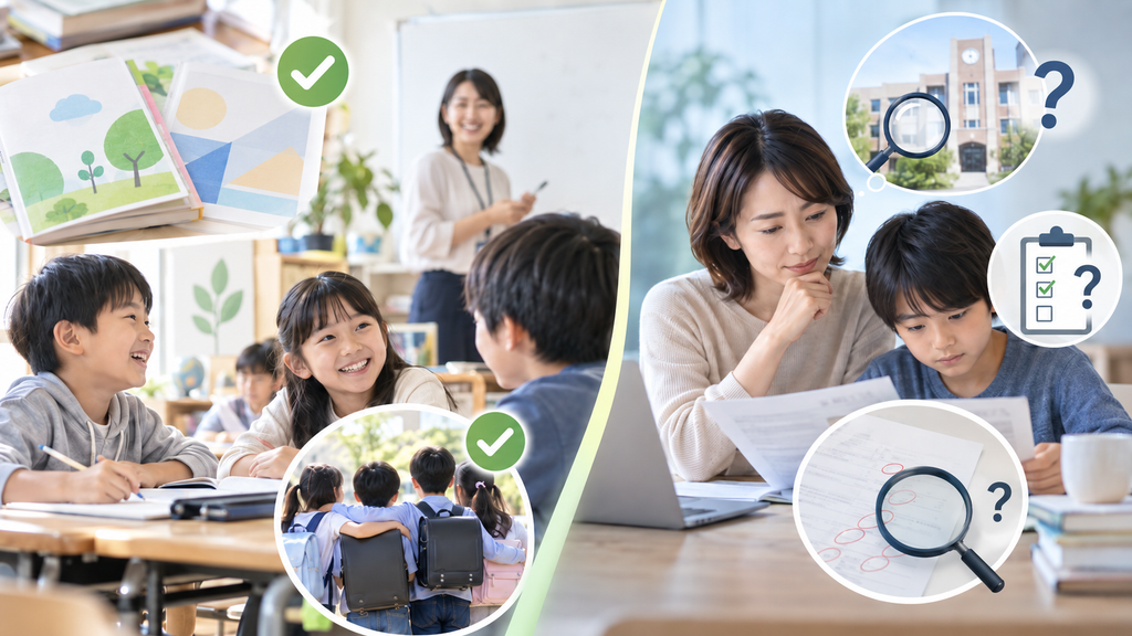 補習校で得られるもの・対応範囲を確認したいものを分ける