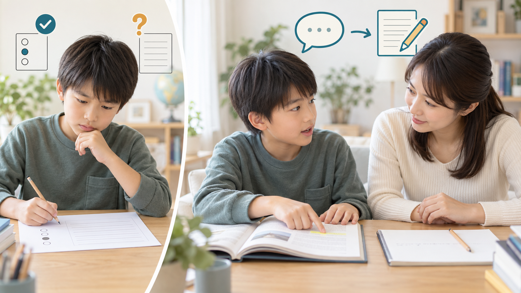 つまずき③|選択問題は解けるのに、記述になると書けない