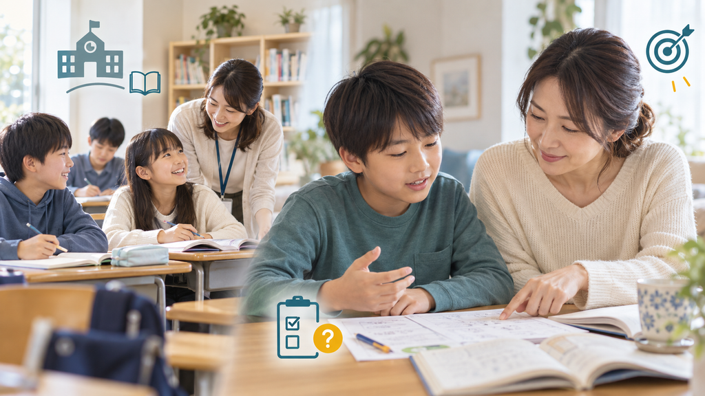 補習校に通っている場合も、定着と目標を確認する
