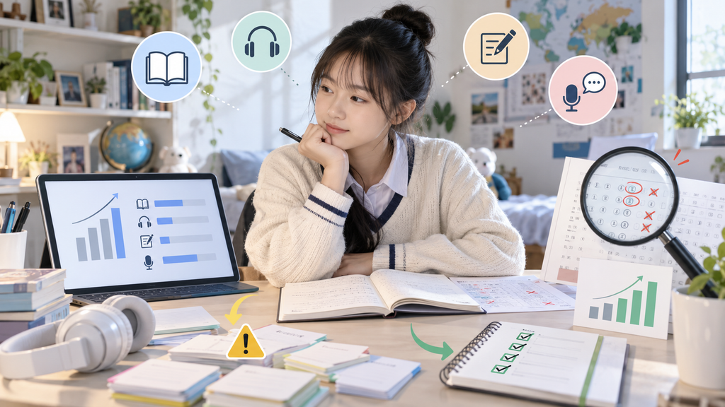 会話ができても得点につながらないときは、語彙とライティングも確認する