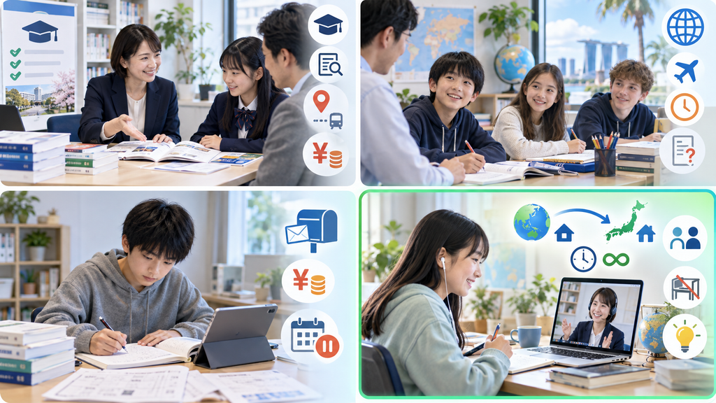 帰国子女の学習サポート|4つの選択肢を比較する