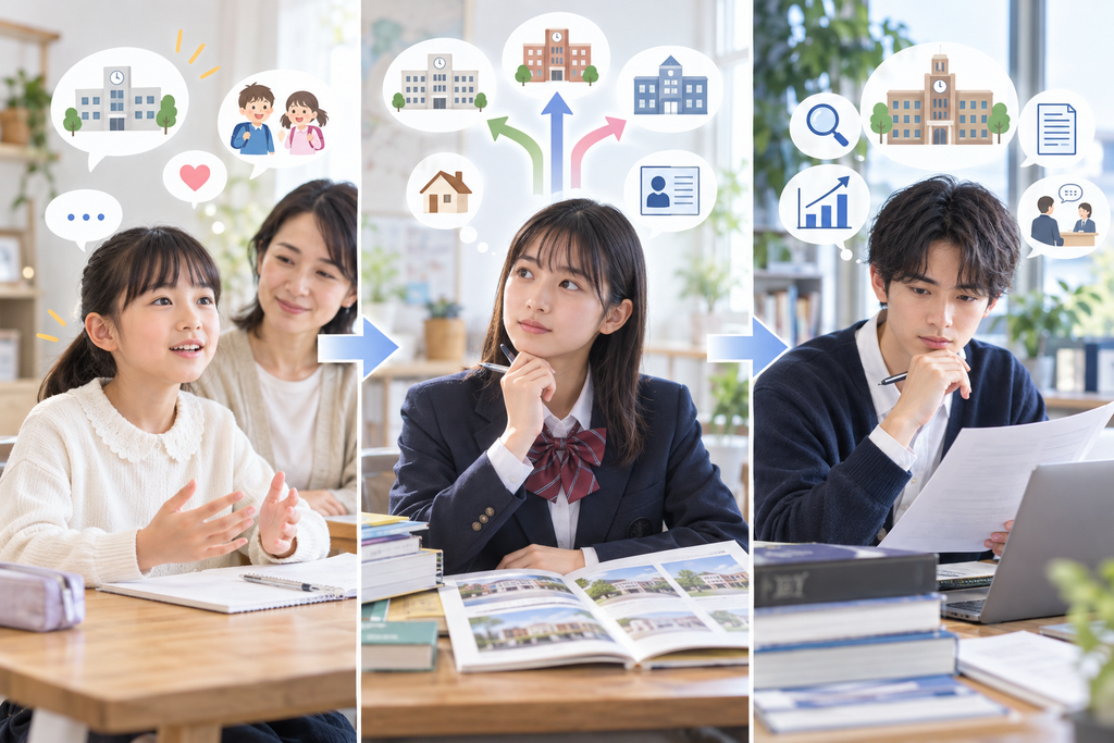 学齢別|中学受験・高校受験・大学受験で追加する対策
