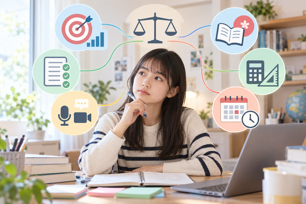 TOEFL対策と小論文・面接・他科目の時間配分も考える